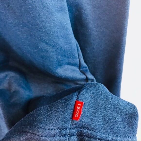 Izod 1/4 zip pullover jacket blue orange sz Large - Picture 4 of 5